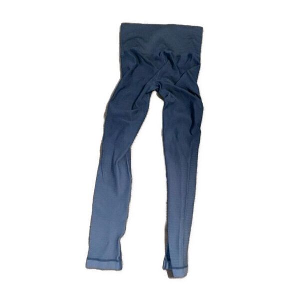 Steely Womens Navy Blue High Waist Rise Ombré Active Athletic Leggings Small - Picture 2 of 4